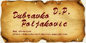Dubravko Poljaković vizit kartica